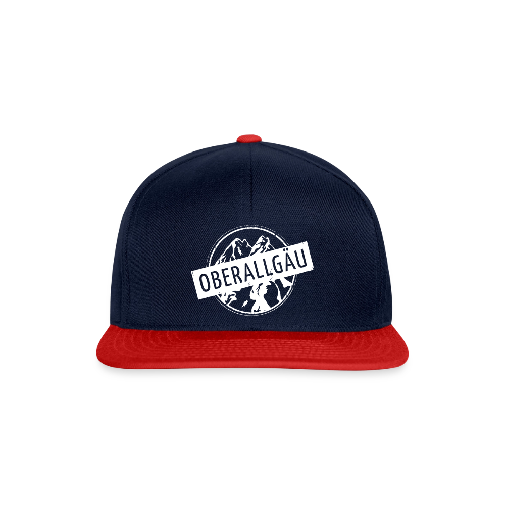 Snapback Cap | OBERALLGÄU - Navy/Rot