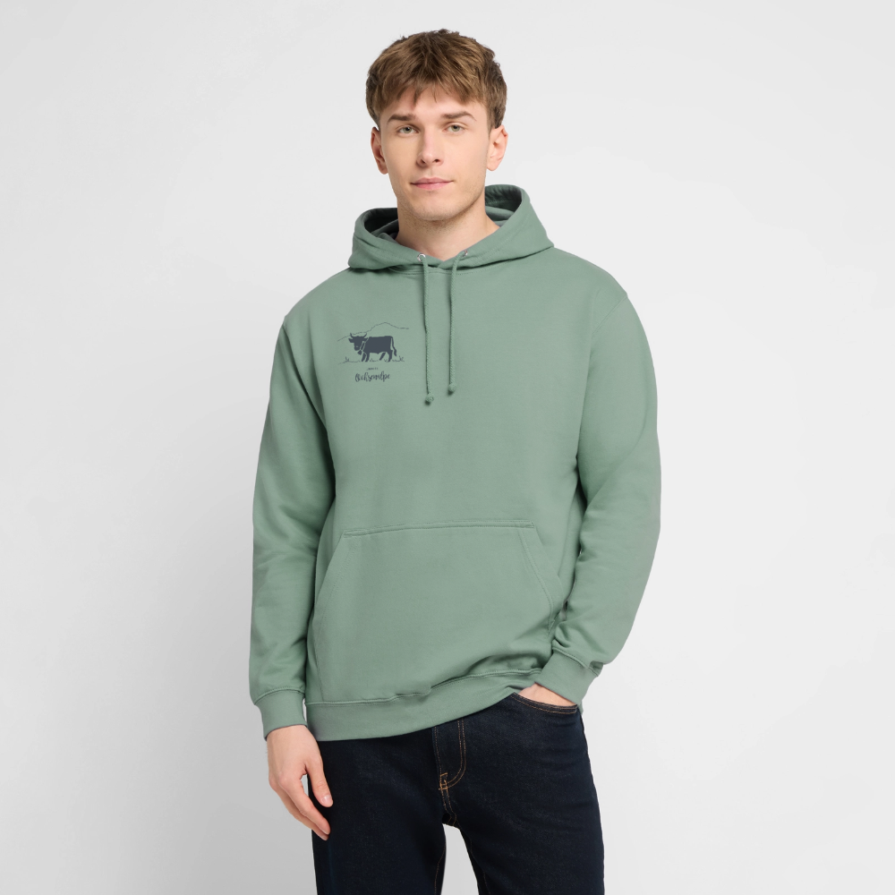 Unisex Hoodie | Untere Ochsenalpe - Graugrün