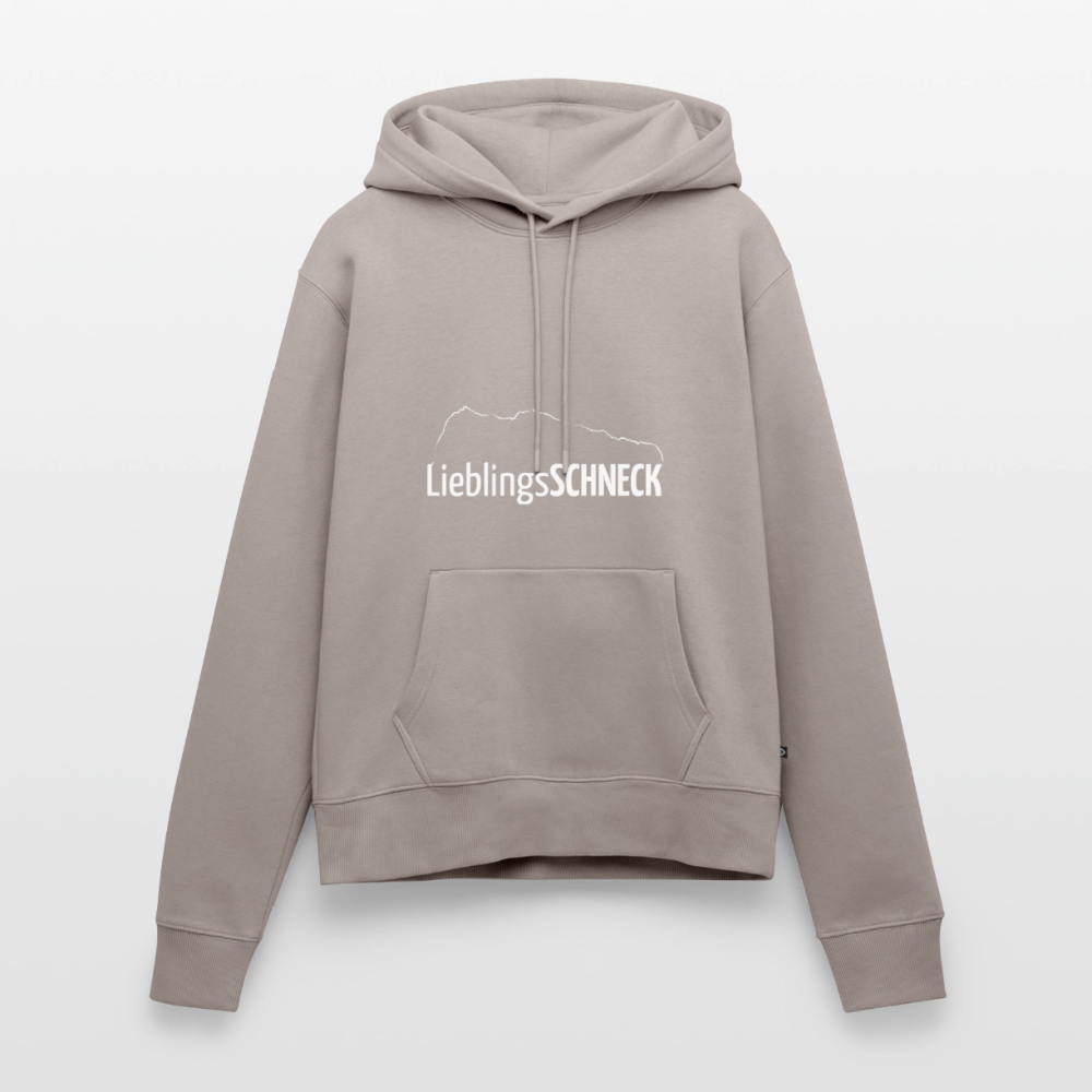 Frauen Premium Hoodie | LieblingsSCHNECK - Taupe