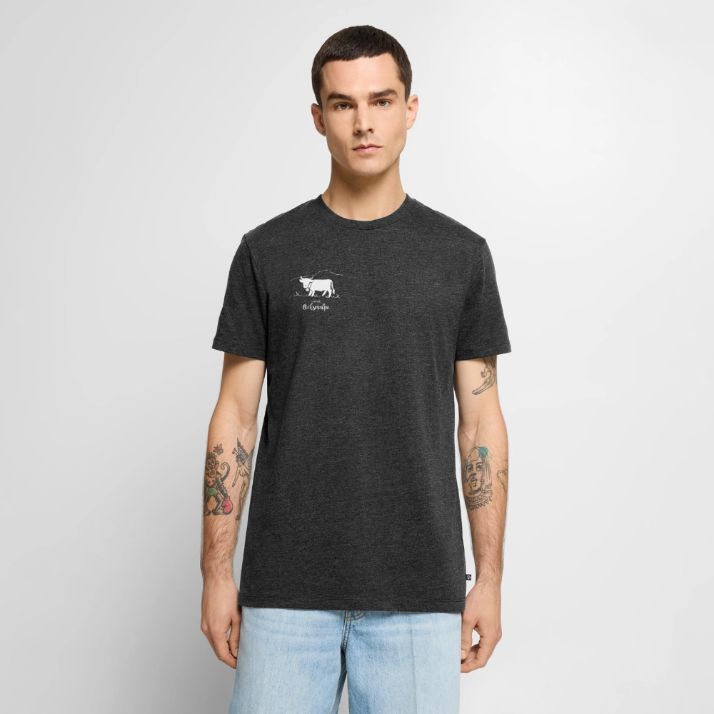 Männer Premium T-Shirt | Untere Ochsenalpe - Anthrazit meliert