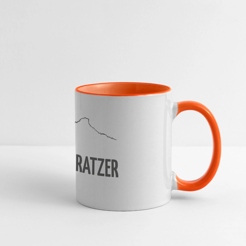Panoramatasse | LieblingsKRATZER - Weiß/Orange