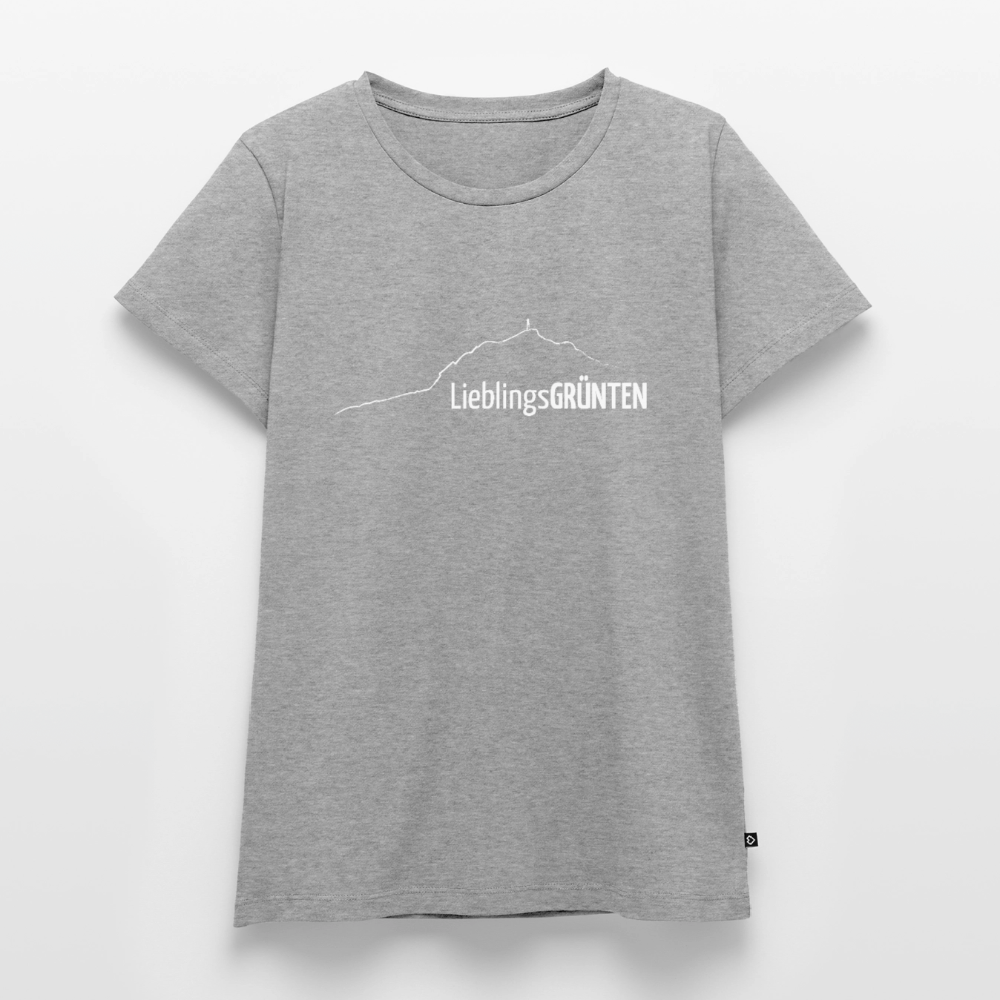 Frauen Premium T-Shirt | LieblingsGRÜNTEN - Grau meliert