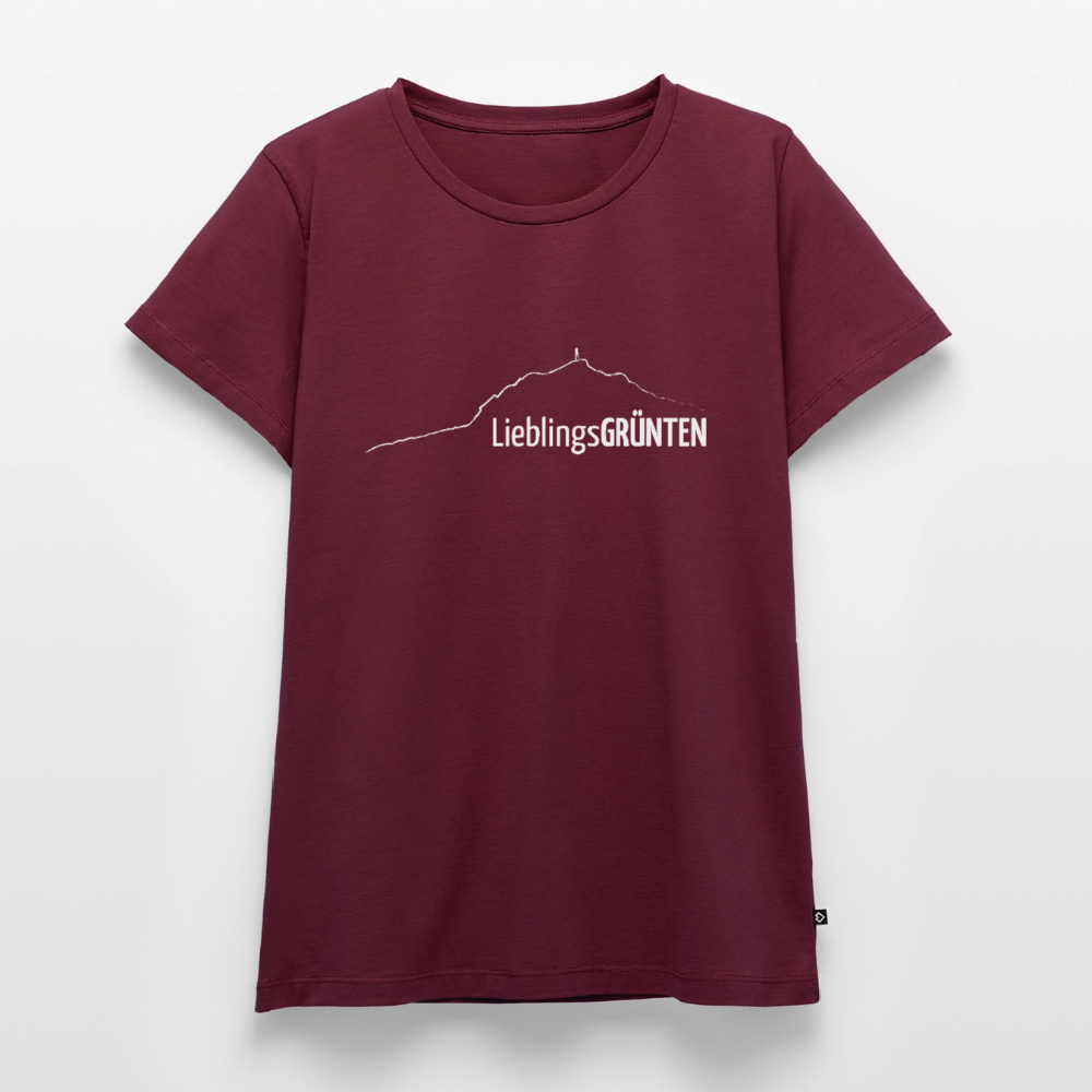 Frauen Premium T-Shirt | LieblingsGRÜNTEN - Burgunderrot