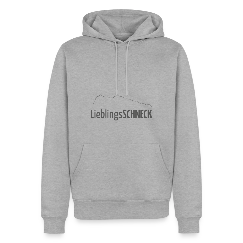 Männer Premium Hoodie | LieblingsSCHNECK - Grau meliert