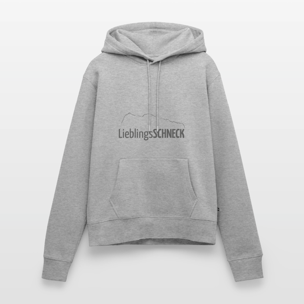 Frauen Premium Hoodie | LieblingsSCHNECK - Grau meliert