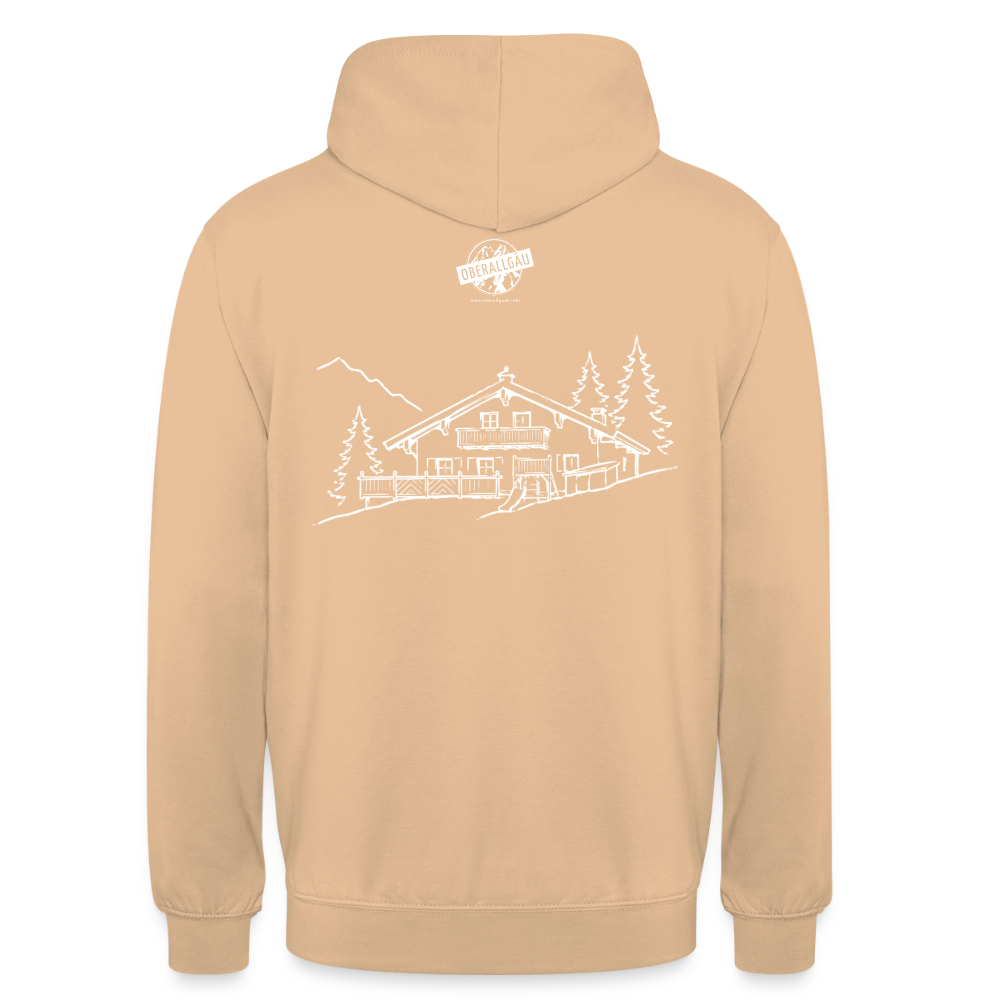 Unisex Hoodie | Untere Ochsenalpe - Pfirsich