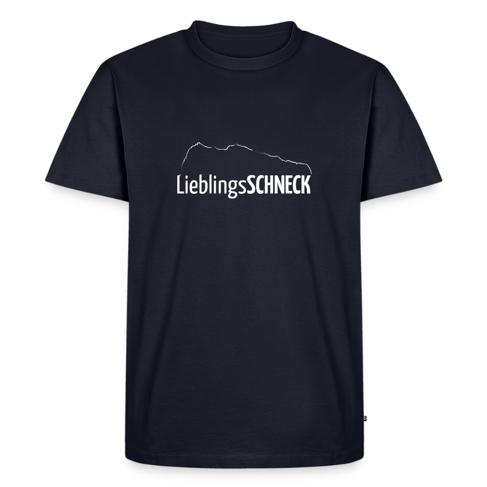 Männer Premium T-Shirt | LieblingsSCHNECK - Navy