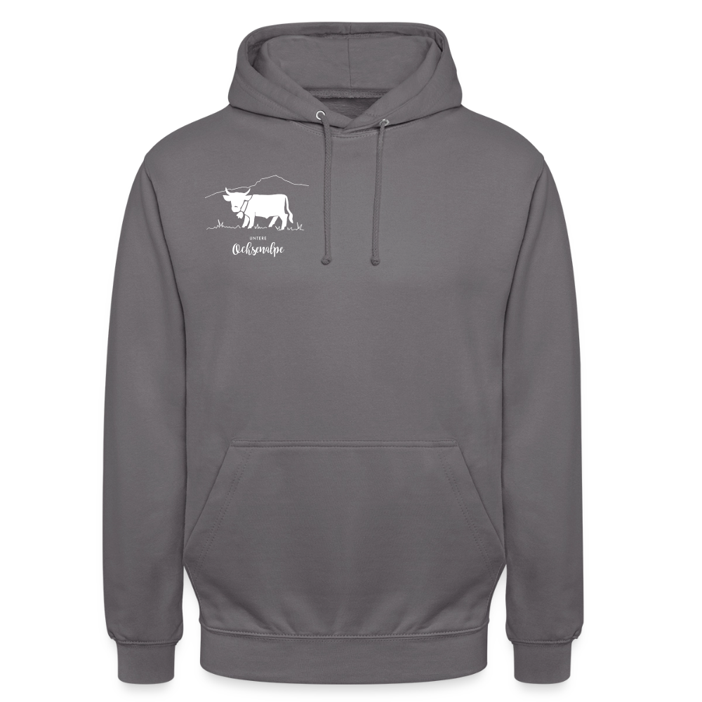 Unisex Hoodie | Untere Ochsenalpe - Mittelgrau