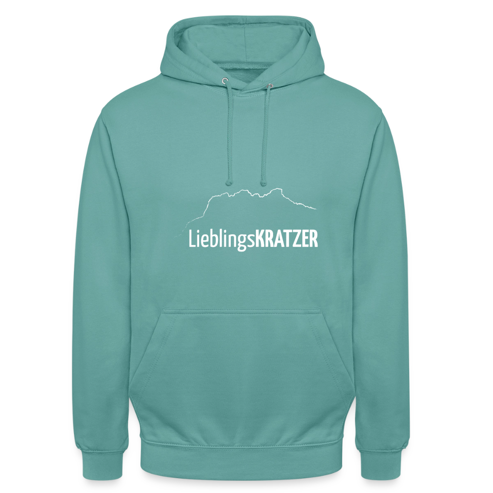 Unisex Hoodie | LieblingsKRATZER - Pastelltürkis