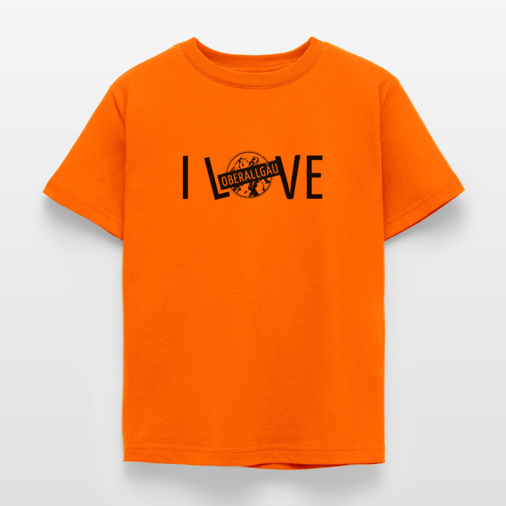 Kinder T-Shirt | I LOVE - Orange