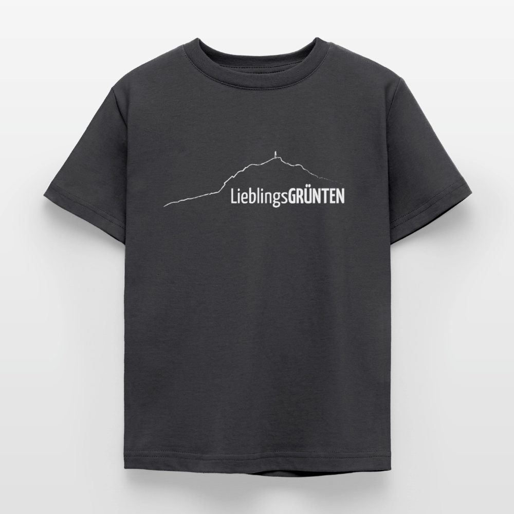 Kinder T-Shirt | LieblingsGRÜNTEN - Dunkelgrau