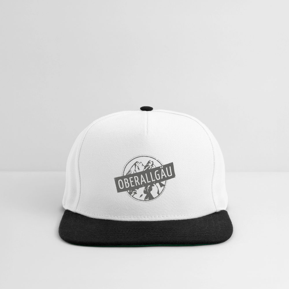 Snapback Cap - Weiß/Schwarz