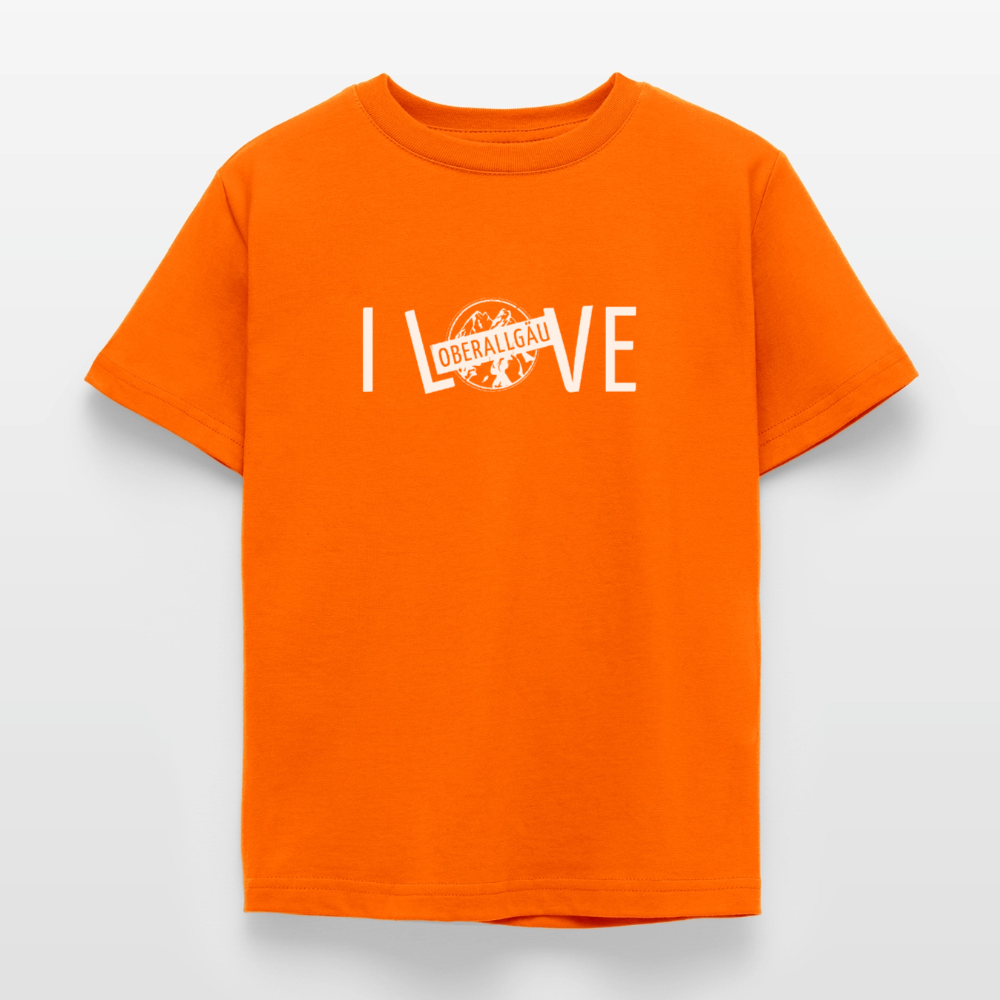 Kinder T-Shirt | I LOVE - Orange