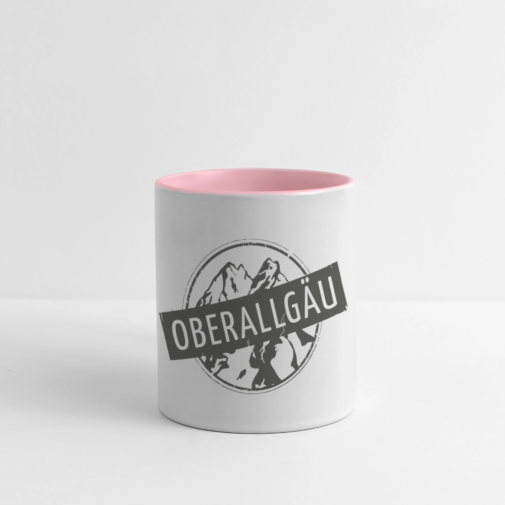 Panoramatasse | OBERALLGÄU - Weiß/Pink