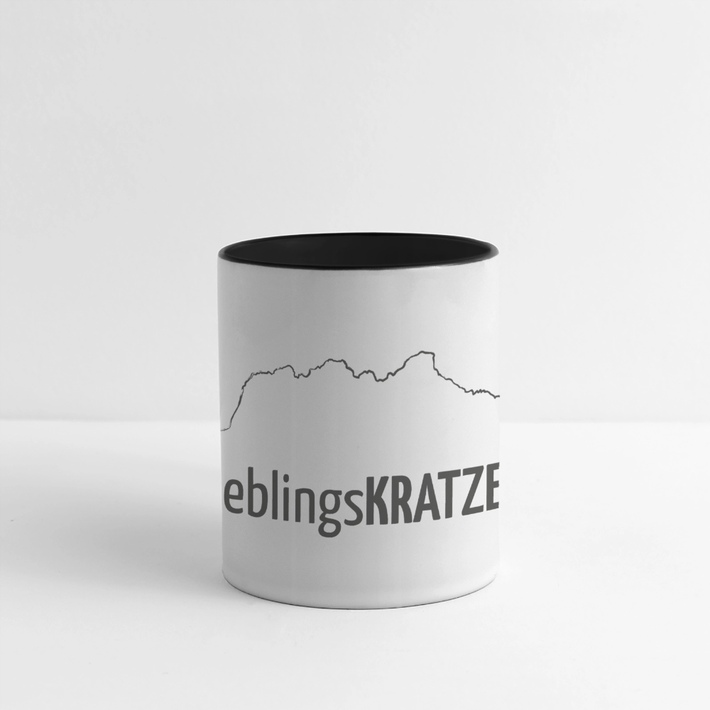 Panoramatasse | LieblingsKRATZER - Weiß/Schwarz