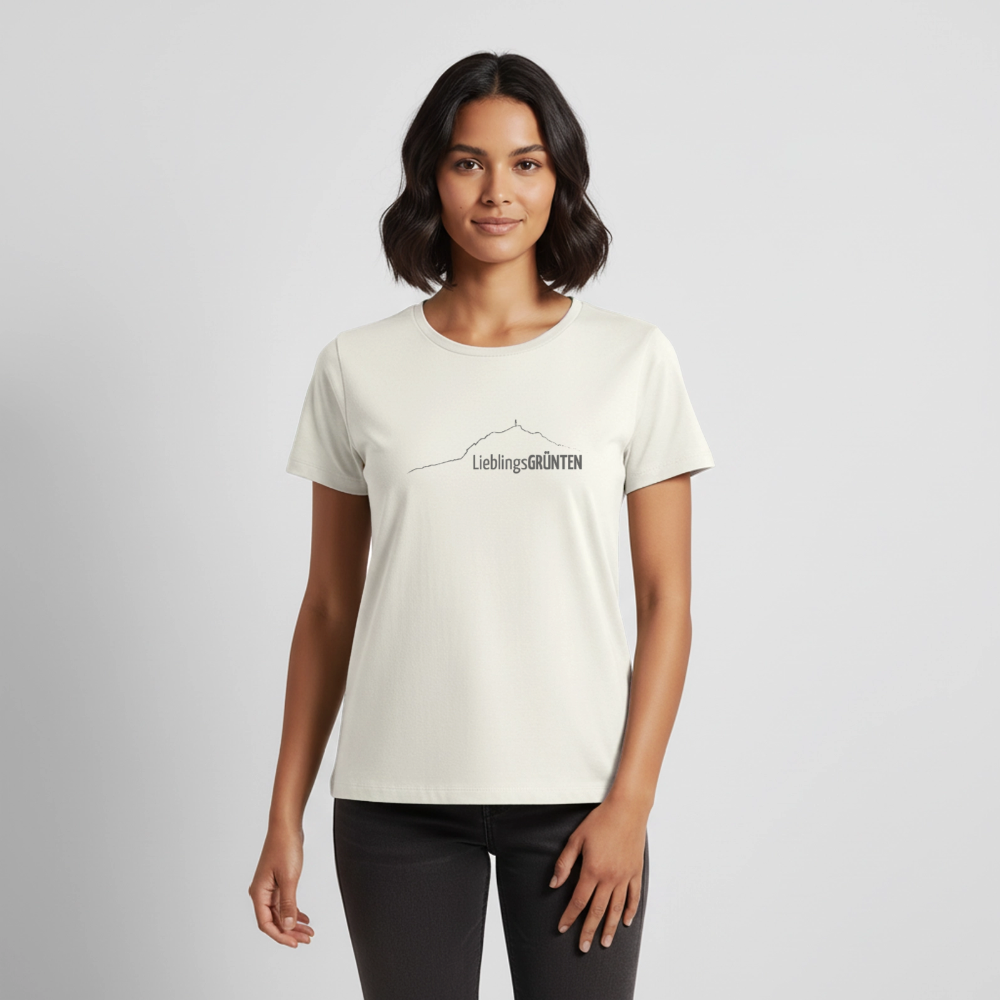 Frauen Premium T-Shirt | LieblingsGRÜNTEN - Naturweiß