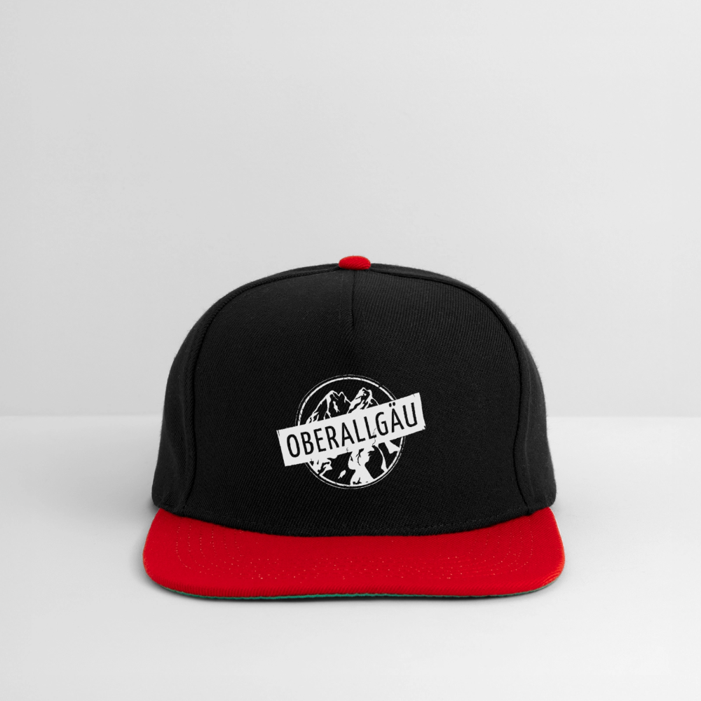 Snapback Cap | OBERALLGÄU - Schwarz/Rot