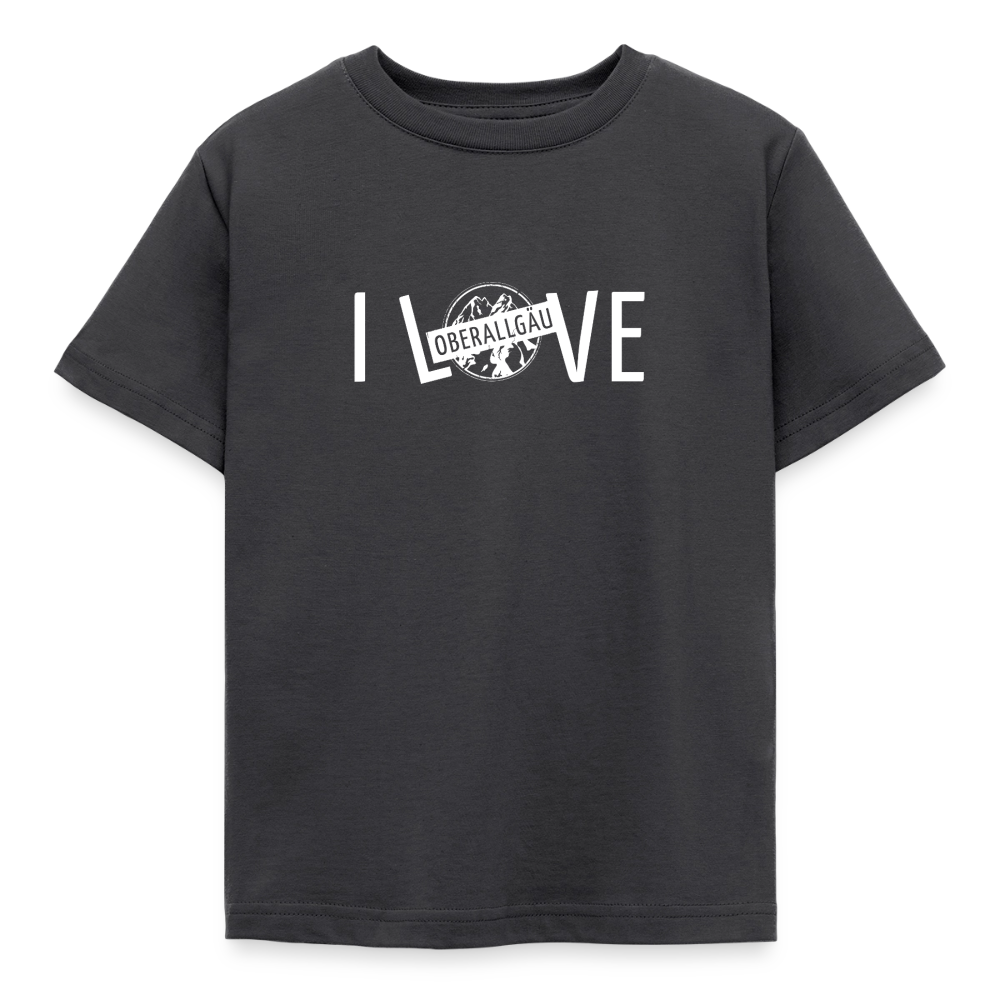 Kinder T-Shirt | I LOVE - Dunkelgrau