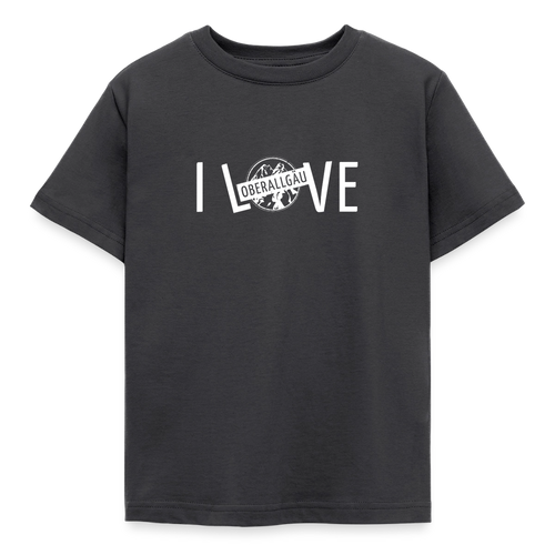 Kinder T-Shirt | I LOVE - Dunkelgrau