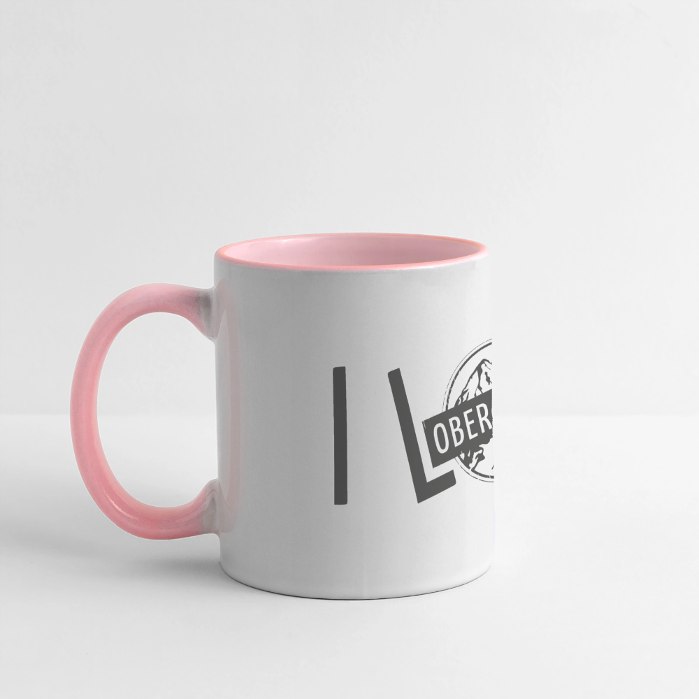 Panoramatasse | I LOVE - Weiß/Pink