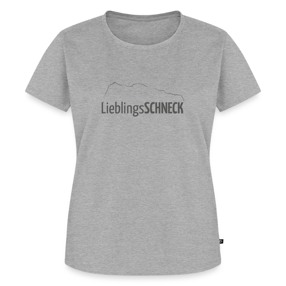 Frauen Premium T-Shirt | LieblingsSCHNECK - Grau meliert