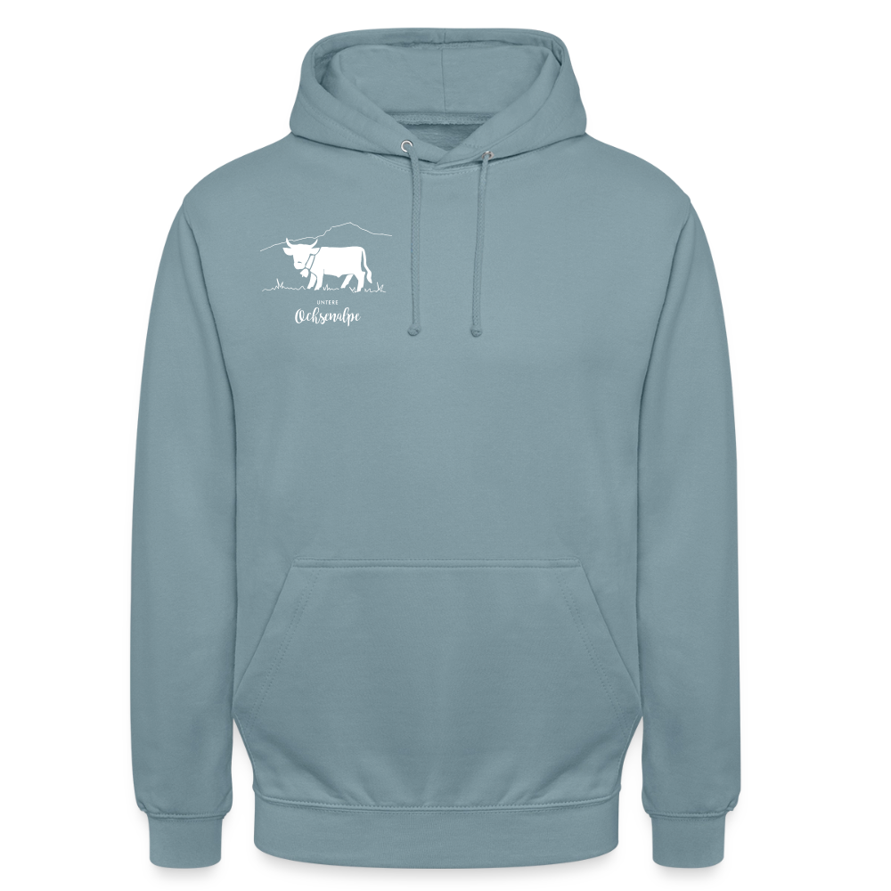 Unisex Hoodie | Untere Ochsenalpe - Nebelblau