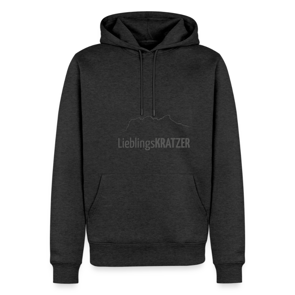 Männer Premium Hoodie | LieblingsKRATZER - Anthrazit meliert