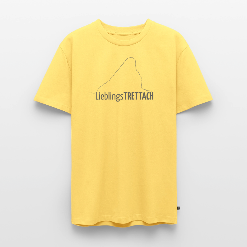 Männer Premium T-Shirt | LieblingsTRETTACH - Pastellgelb
