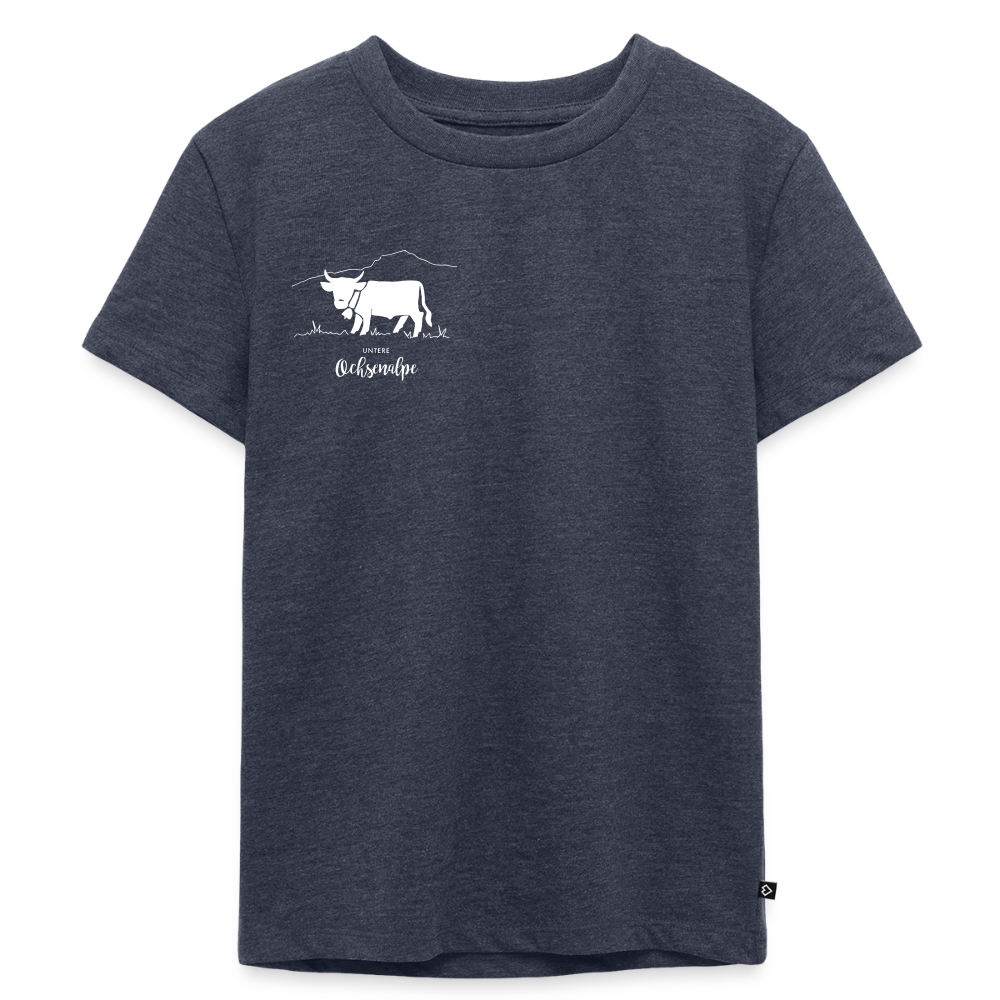 Kinder Premium T-Shirt | Untere Ochsenalpe - Jeansblau 