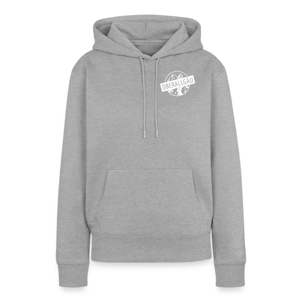 Frauen Premium Hoodie | OBERALLGÄU - Grau meliert