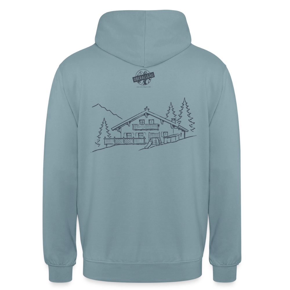 Unisex Hoodie | Untere Ochsenalpe - Nebelblau