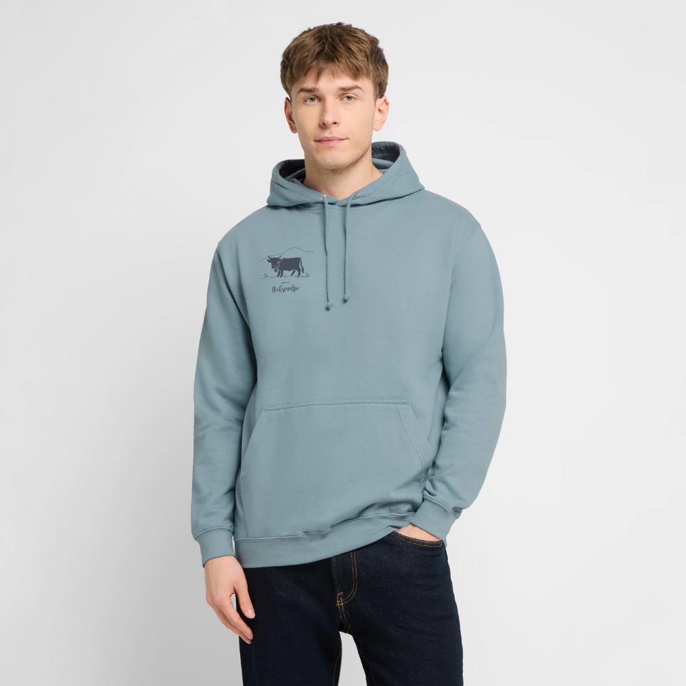 Unisex Hoodie | Untere Ochsenalpe - Nebelblau