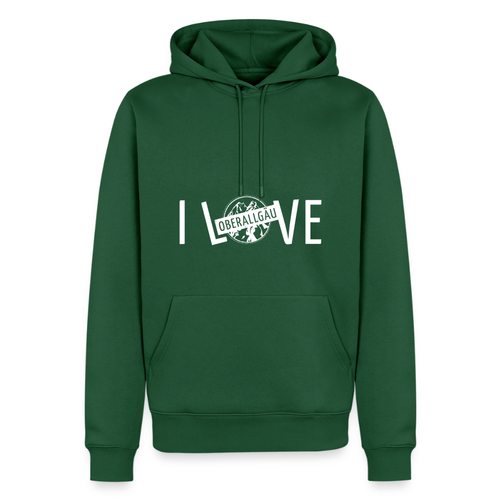 Männer Premium Hoodie | I LOVE - Flaschengrün
