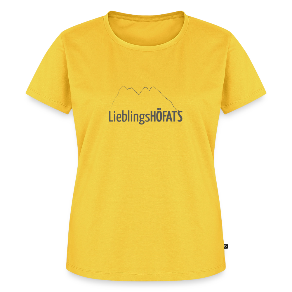 Frauen Premium T-Shirt | LieblingsHÖFATS - Sonnengelb