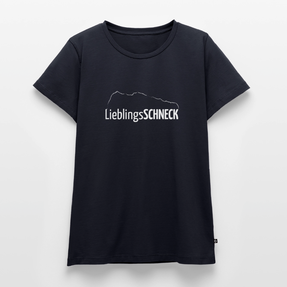 Frauen Premium T-Shirt | LieblingsSCHNECK - Navy