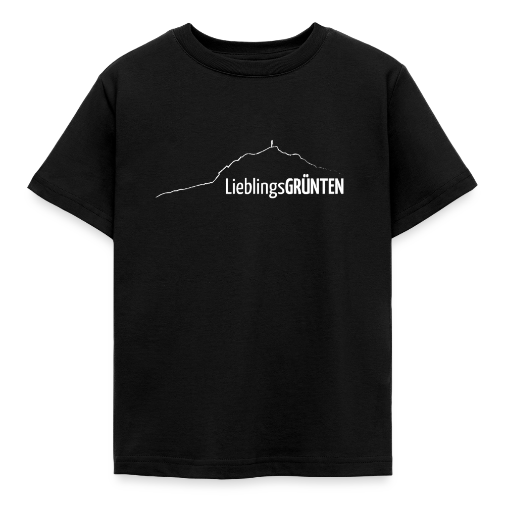 Kinder T-Shirt | LieblingsGRÜNTEN - Schwarz