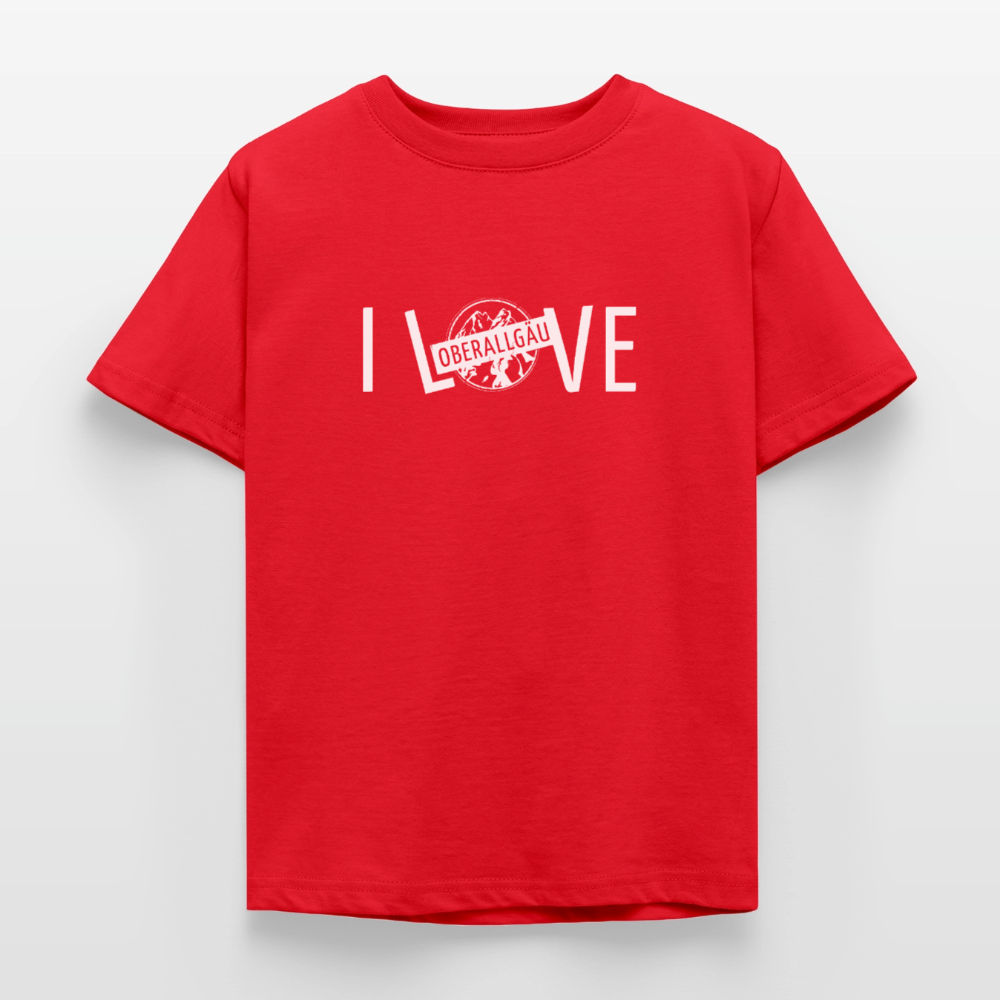 Kinder T-Shirt | I LOVE - Rot