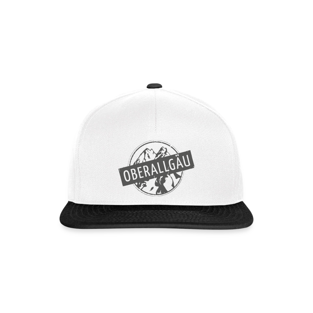 Snapback Cap - Weiß/Schwarz