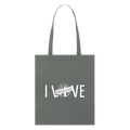Stanley/Stella Bio-Stoffbeutel | I LOVE - Anthrazit