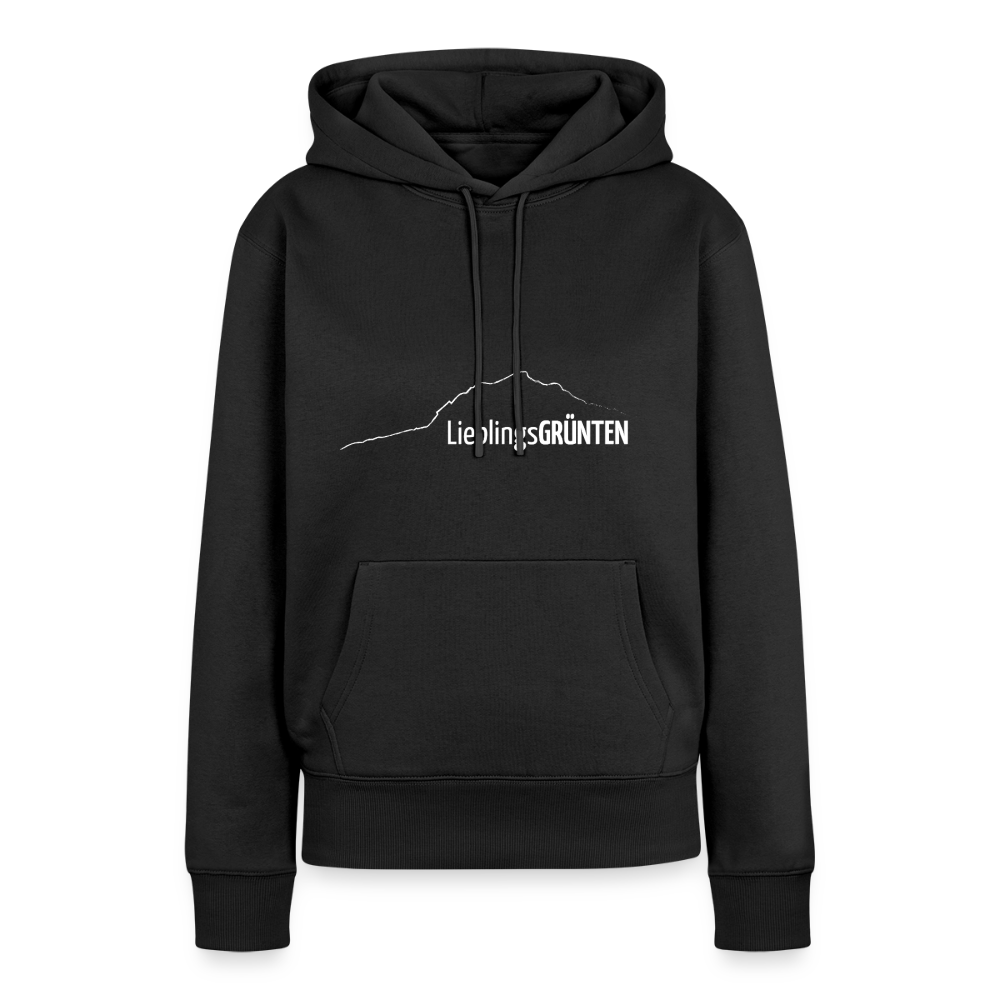 Frauen Premium Hoodie | LieblingsGRÜNTEN - Schwarz