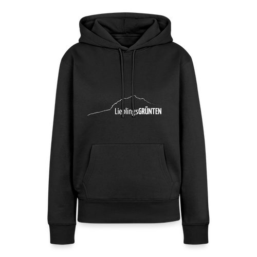 Frauen Premium Hoodie | LieblingsGRÜNTEN - Schwarz