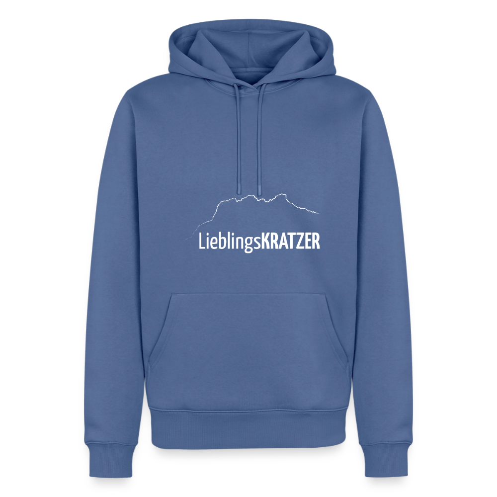 Männer Premium Hoodie | LieblingsKRATZER - Taubenblau