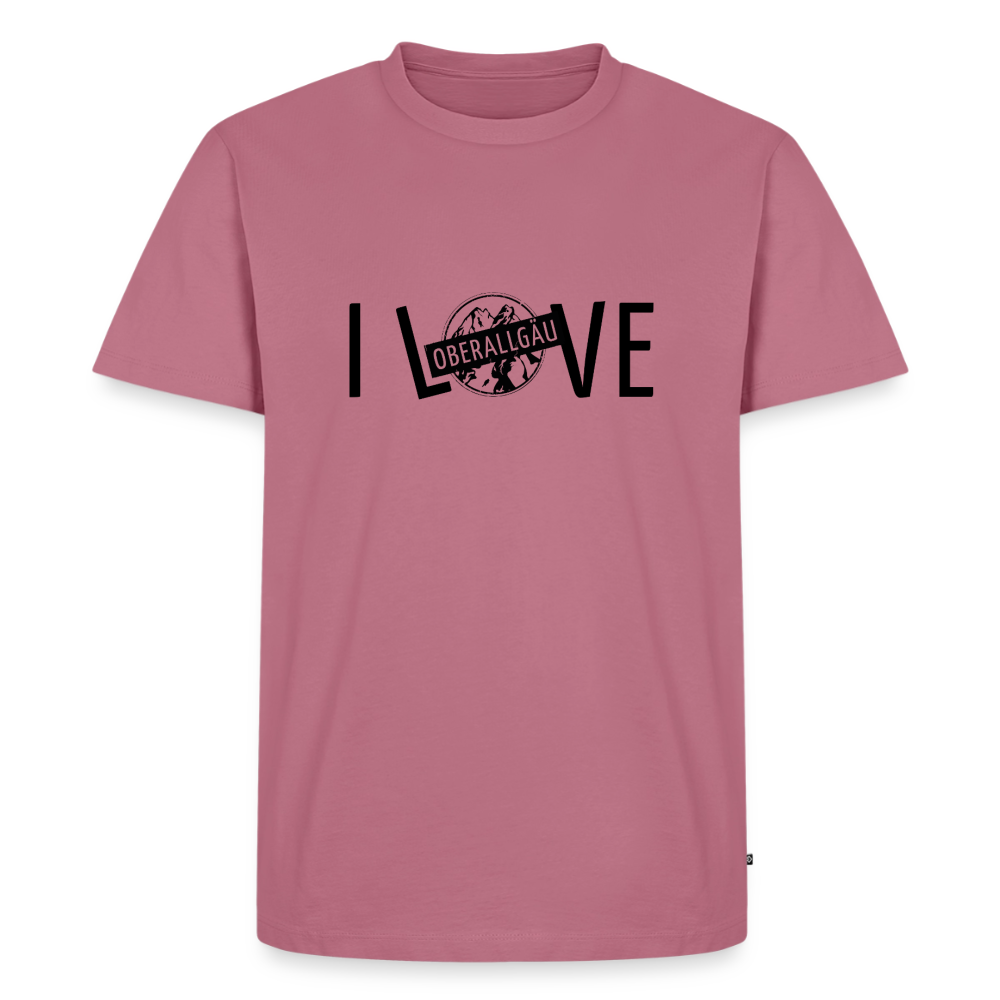 Männer Premium T-Shirt | I LOVE - Mauve