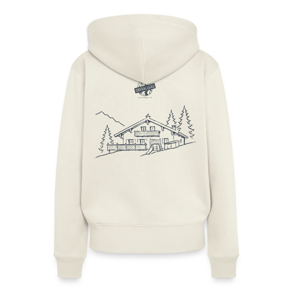 Frauen Premium Hoodie | Untere Ochsenalpe - Naturweiß