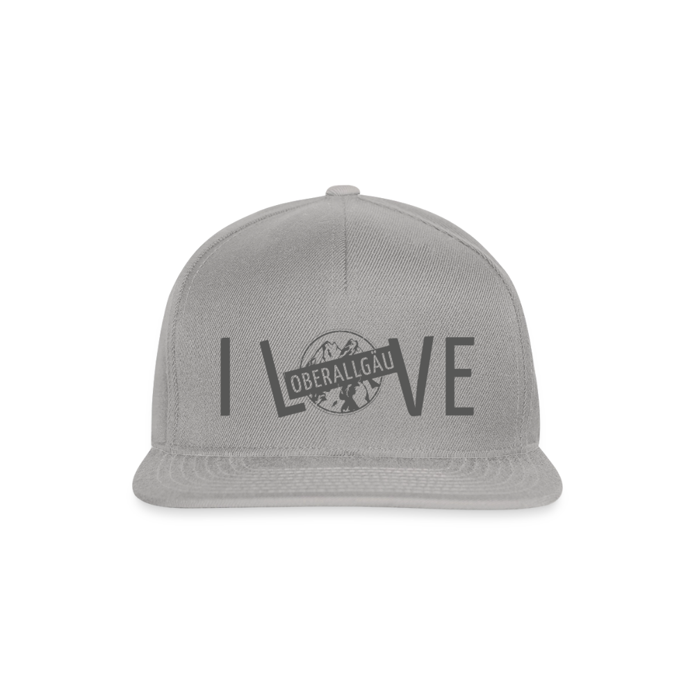 Snapback Cap | I LOVE - Graphit/Graphit