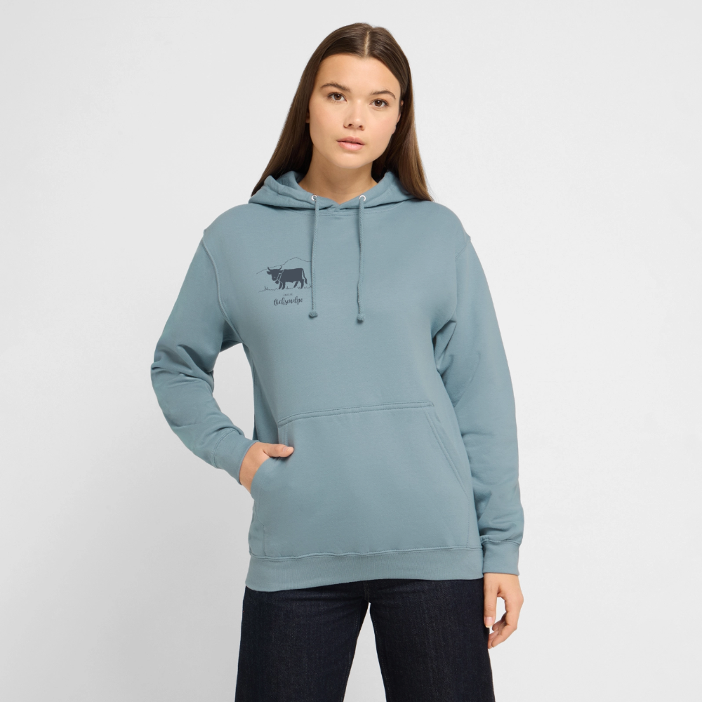 Unisex Hoodie | Untere Ochsenalpe - Nebelblau