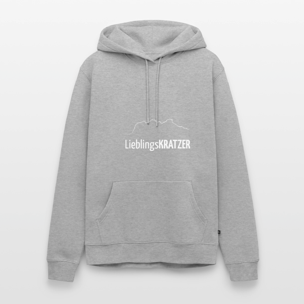 Männer Premium Hoodie | LieblingsKRATZER - Grau meliert