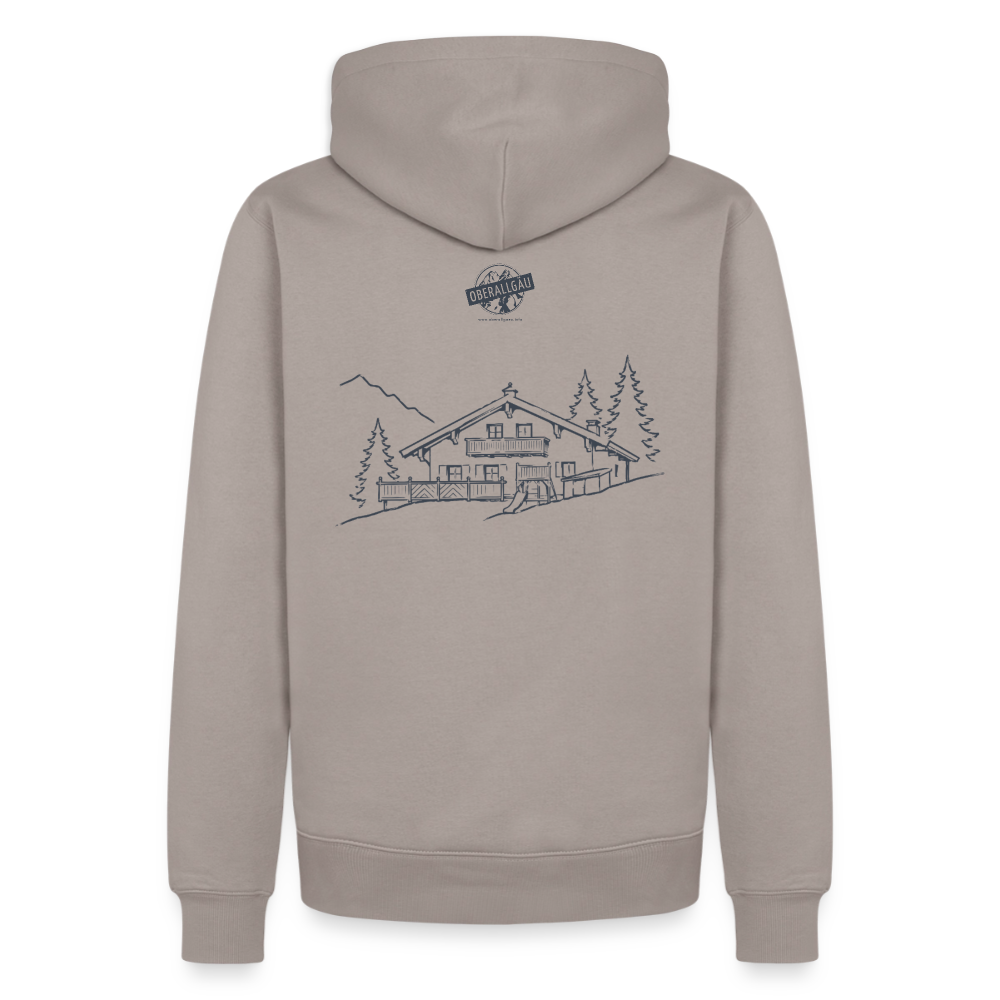 Männer Premium Hoodie | Untere Ochsenalpe - Taupe