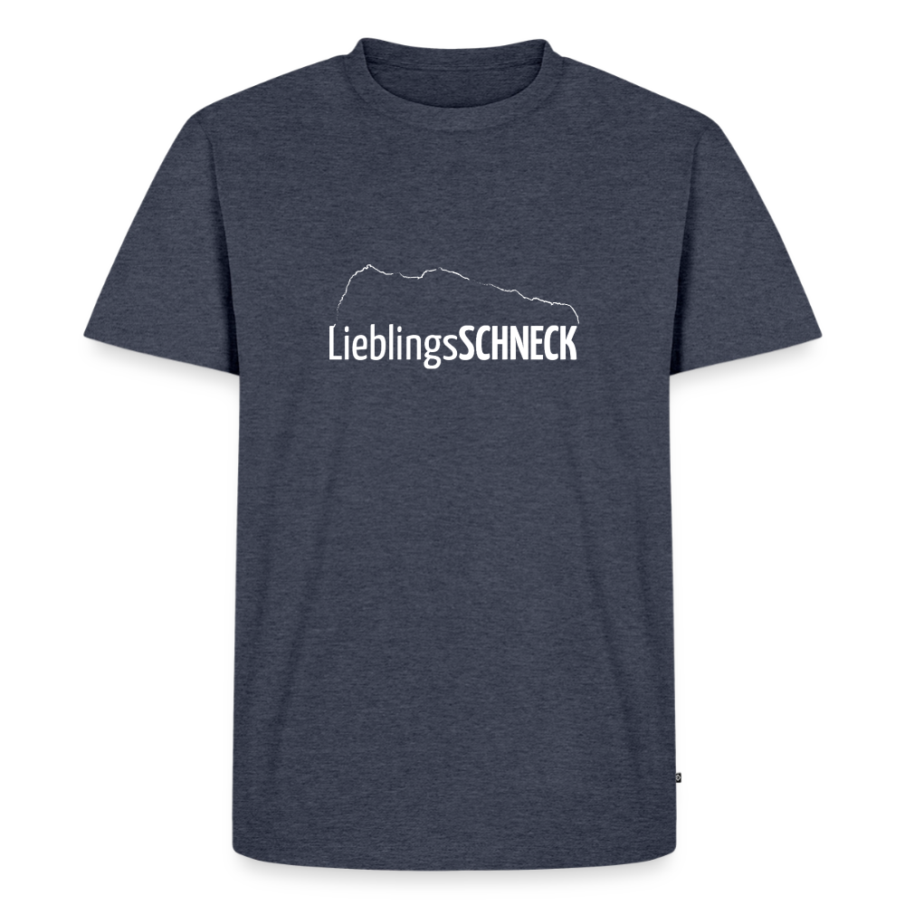 Männer Premium T-Shirt | LieblingsSCHNECK - Jeansblau 