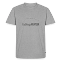 Männer Premium T-Shirt | LieblingsKRATZER - Grau meliert